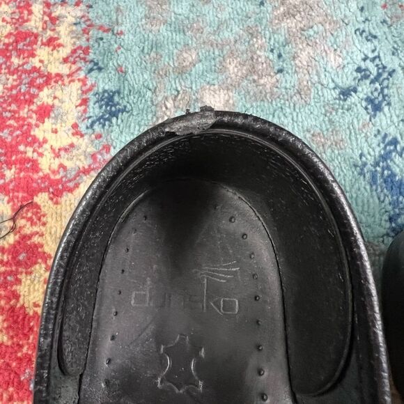 Dansko Womens Black Patent Clogs Size 38 W8 - Picture 2 of 7